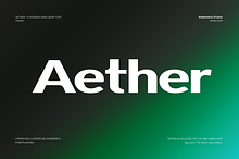 Aether - Modern Sans-Serif Font