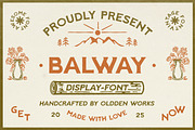 Balway Typeface, a Sans Serif Font by Oldden Works (Thumbnail 1 of 6)