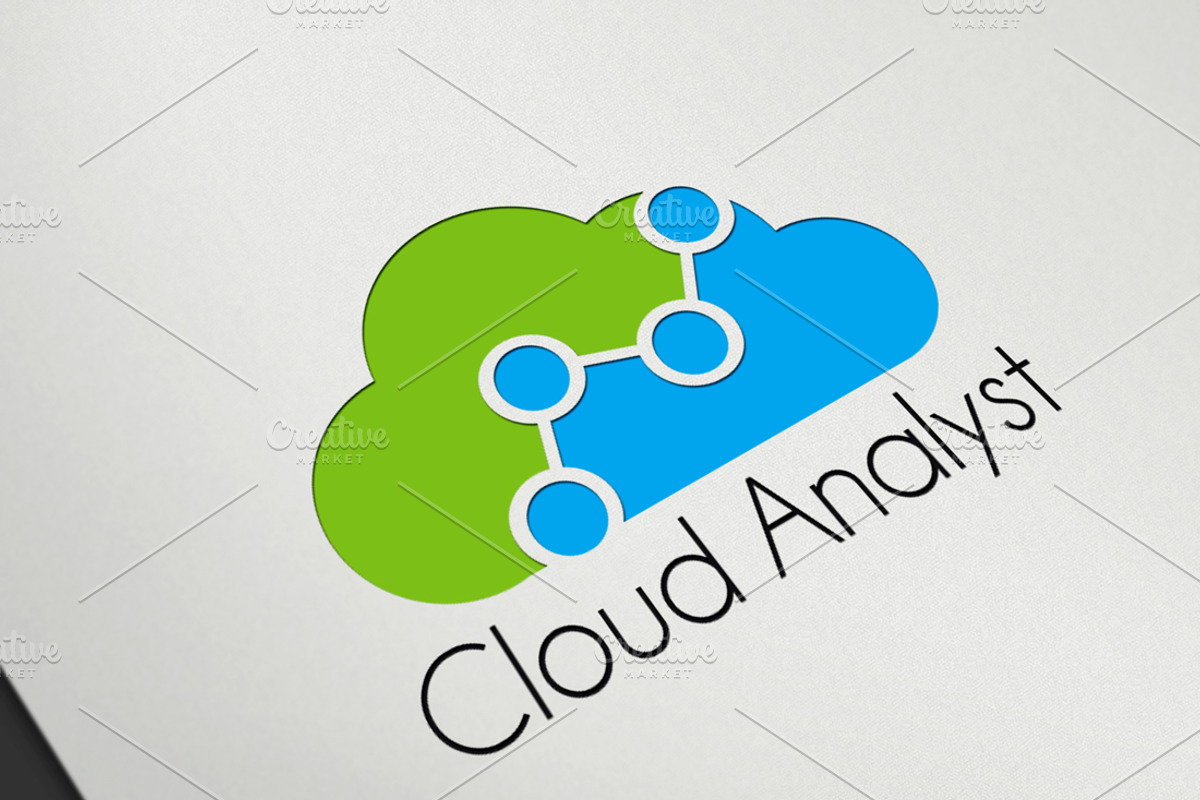 Cloud Analyst : Cloud Services Logo, a Branding & Logo Template by Conflutech Designs (Photo 3 of 4)