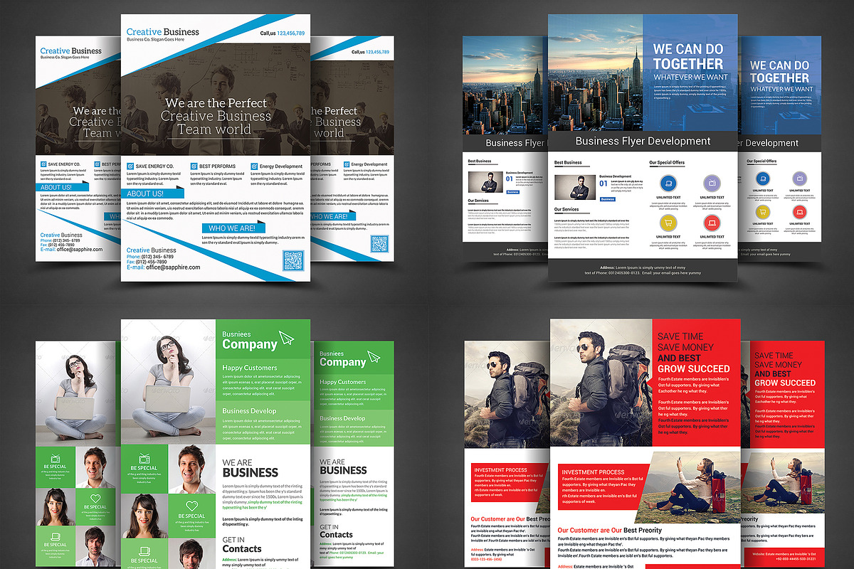 Corporate Business Flyers Bundle, a Flyer Template by AfzaalGraphics (Photo 3 of 5)