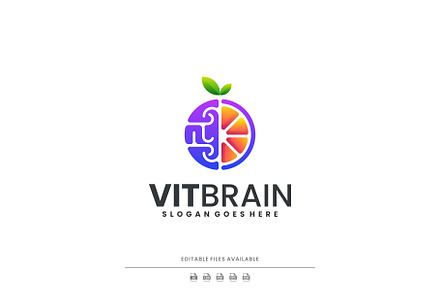 Modern Gradient Fruit Logo Design, a Branding & Logo Template by Artnivora.Std