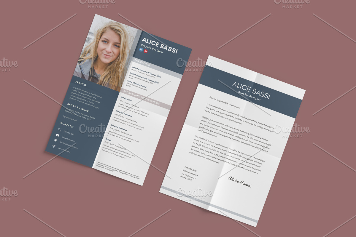 Resume template | Canva, a Templates & Theme by Strategie Creative (Photo 3 of 6)