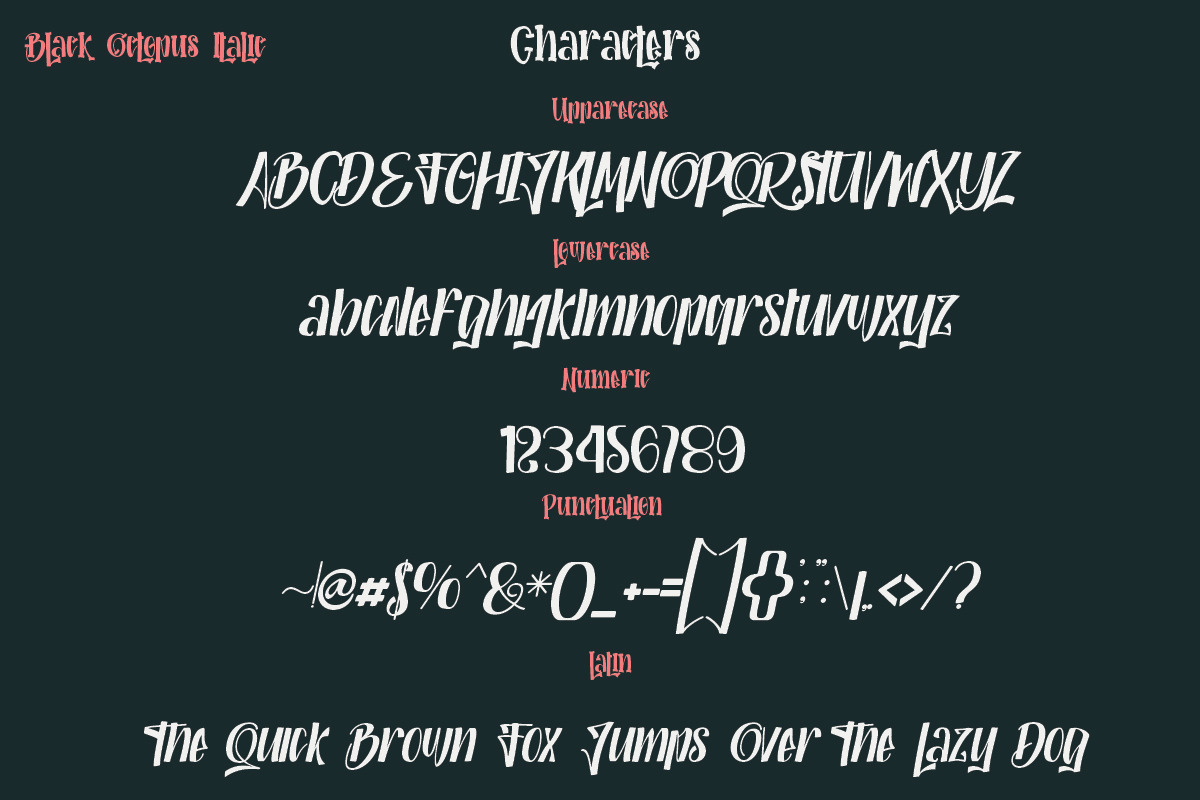 Black Octopus, a Slab Serif Font by Bramcreative (Photo 5 of 10)