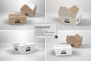 Salad Food Box Packaging Mockup, a Packaging Mockup by INCDesign (Thumbnail 2 of 6)