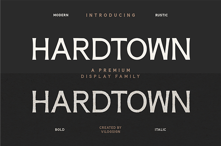 Hardtown a Vintage Sans Serif Font
