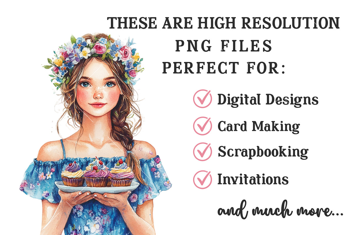 Watercolor Hydrangea Spring Clipart, an Illustration by OK Design (Photo 4 of 6)