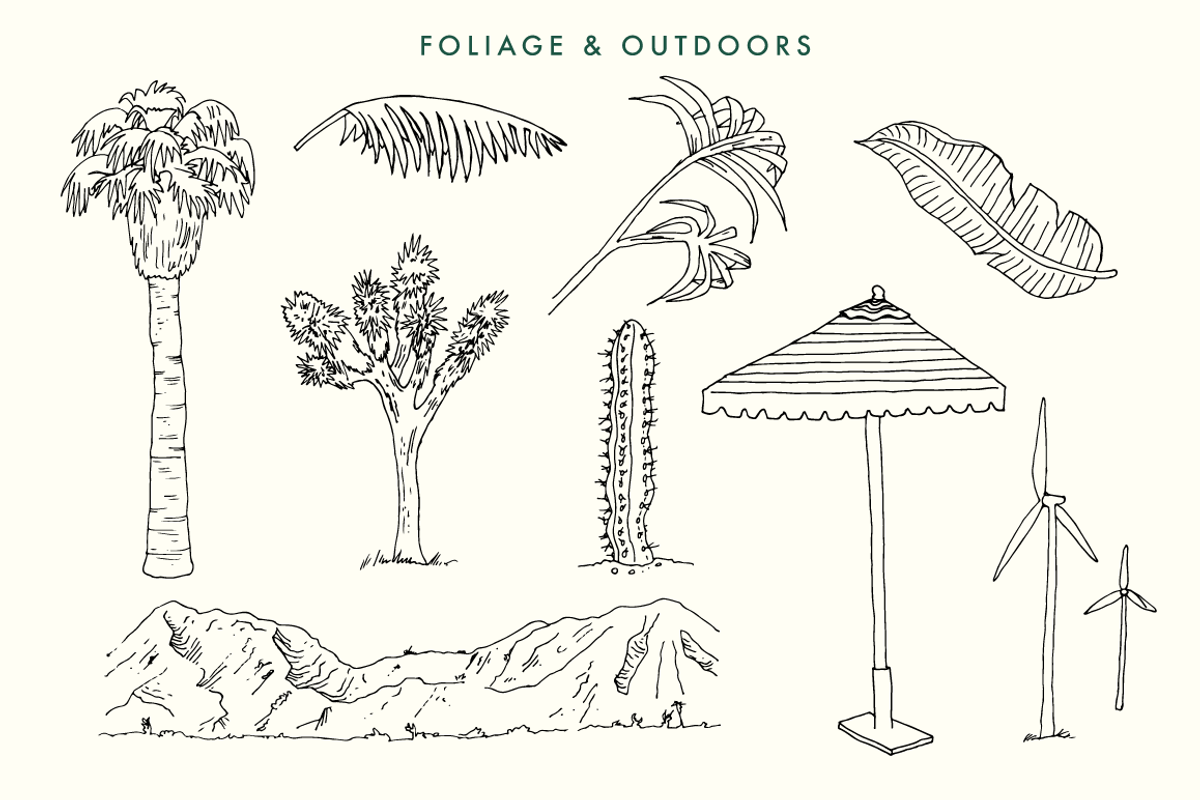 SALE! Palm Springs MidCentury Bundle, a Decorative Illustration by Josty (Photo 4 of 7)