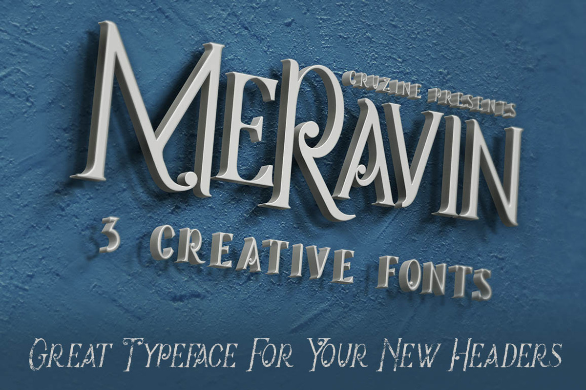 Meravin Typeface preview 4