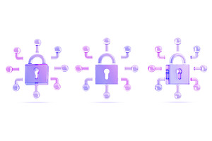Cyber security technology concept, a Technology Illustration by Marozhkastudio