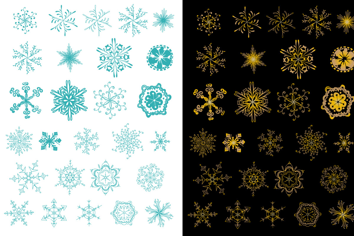 Vector Snowflake Pack, an Illustration by MyNatureGraphics (Photo 3 of 3)