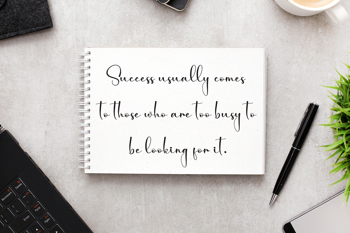 Mountain | Script Font, a Handwritten Font by Scratchones (Photo 5 of 9)