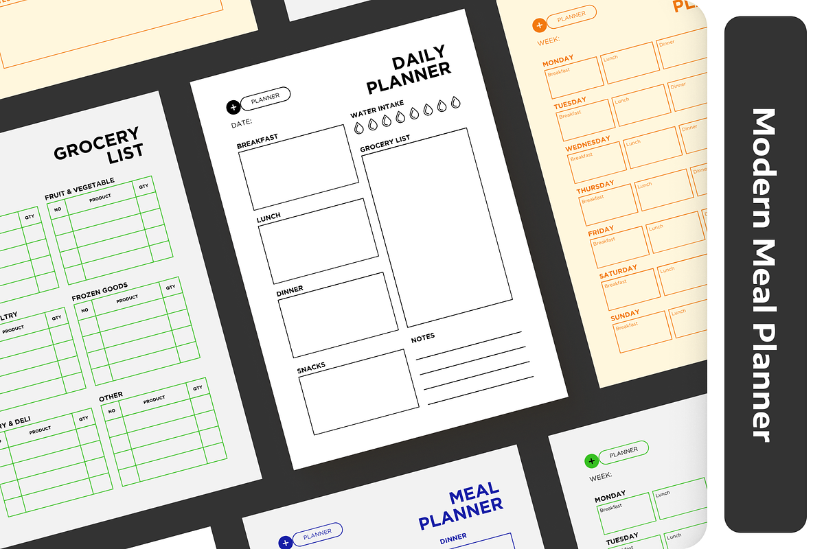Meal Mastermind: Modern Meal Planner, a Templates & Theme by Out of Context (Photo 1 of 7)