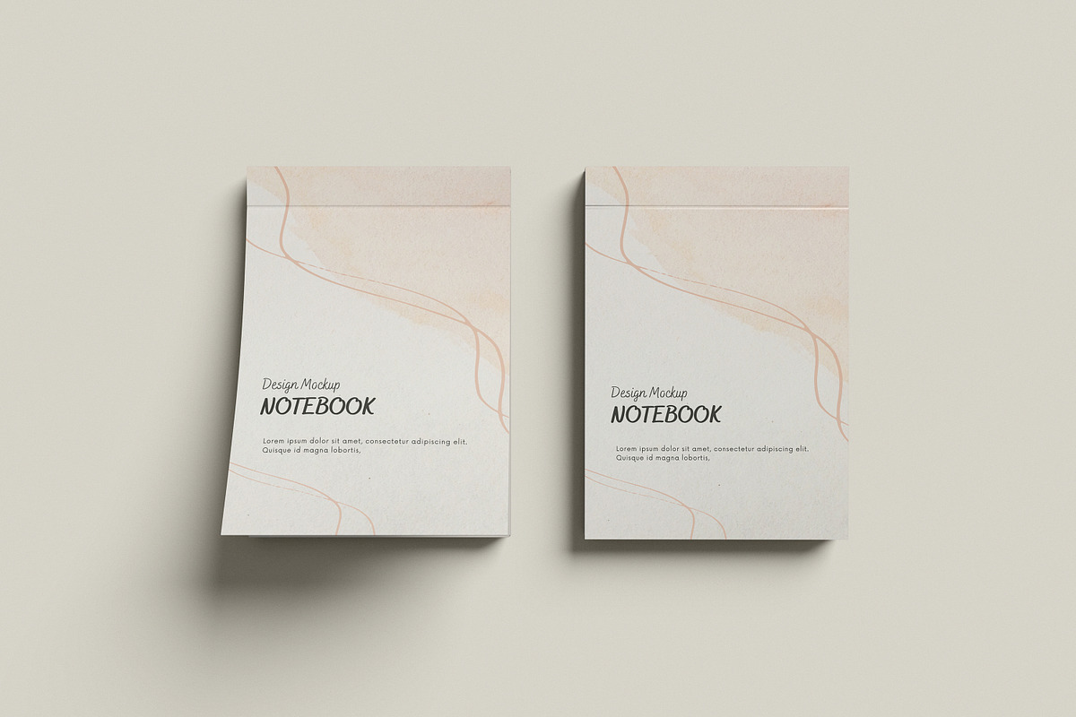 Notepad A6 Open Mockup, a Books & Magazine Mockup by Pexelcorner (Photo 8 of 9)