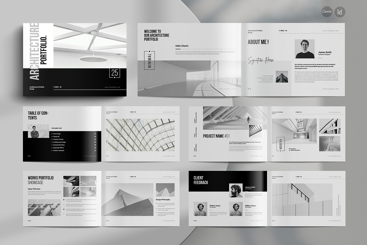 Architecture Portfolio Template Indd, a Brochure Template by StyleArt (Photo 1 of 12)
