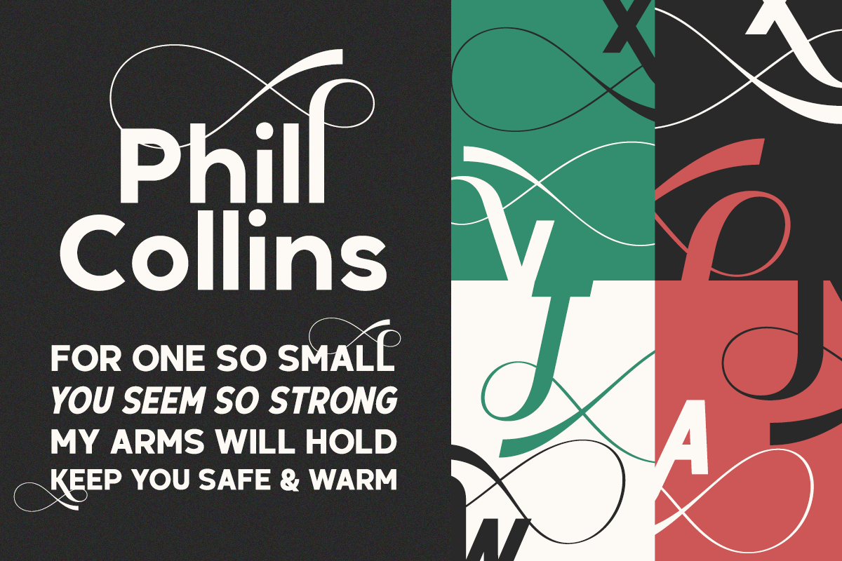 Xerihal - Geometric Swash Font, a Sans Serif Font by RagamKata (Photo 2 of 10)