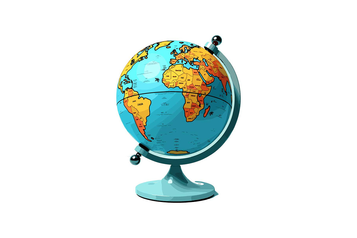 School Bus & Globe Clipart Set, an Object Graphic by Gfx_Store (Photo 1 of 13)