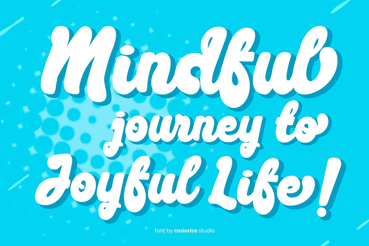 Oirena a Handwritten Funscript Font, a Handwritten Font by Rasiorise Studio (Photo 4 of 12)