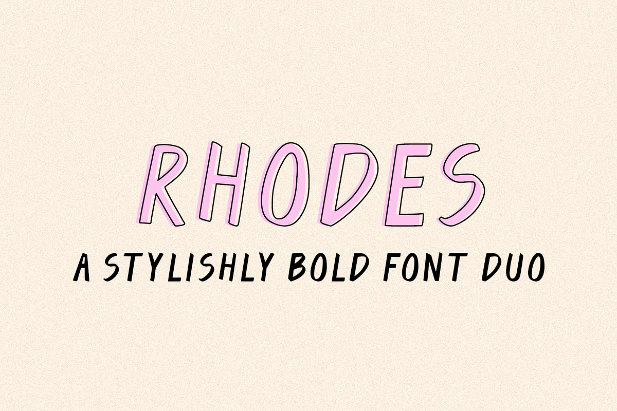 Rhodes | A Stylishly Bold Font Duo