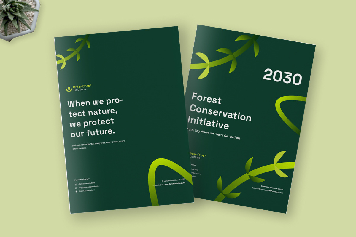 Forest Conservation Awareness Brochu, a Brochure Template by twinstd (Photo 4 of 6)