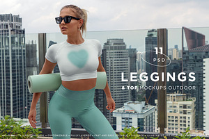 Leggings & Top Mockups Outdoor