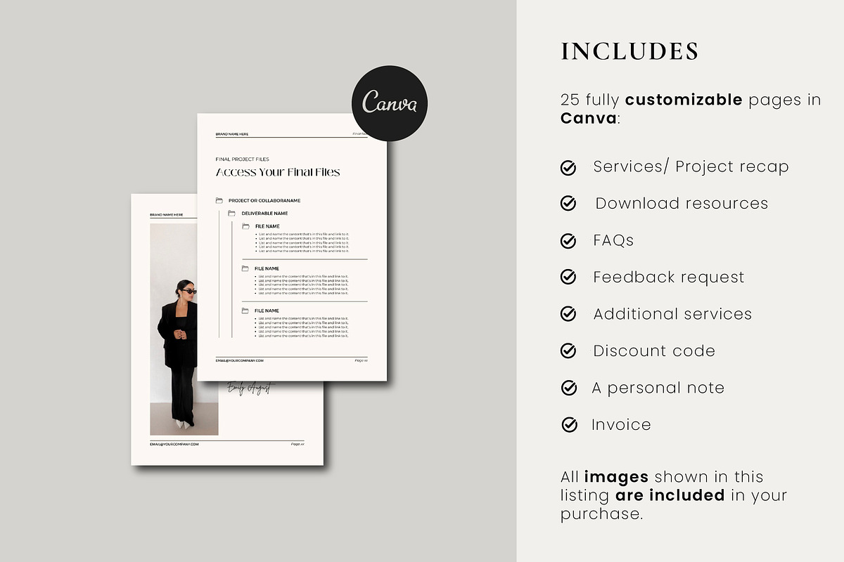 Client Goodbye Packet | Canva Template preview 3