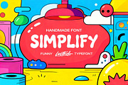 Simplify - Rounded Handmade Font, a Handwritten Font by Lostkids (Thumbnail 1 of 5)