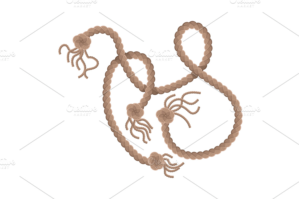 Hanging rope with tassel and, an Illustration by Things for designers