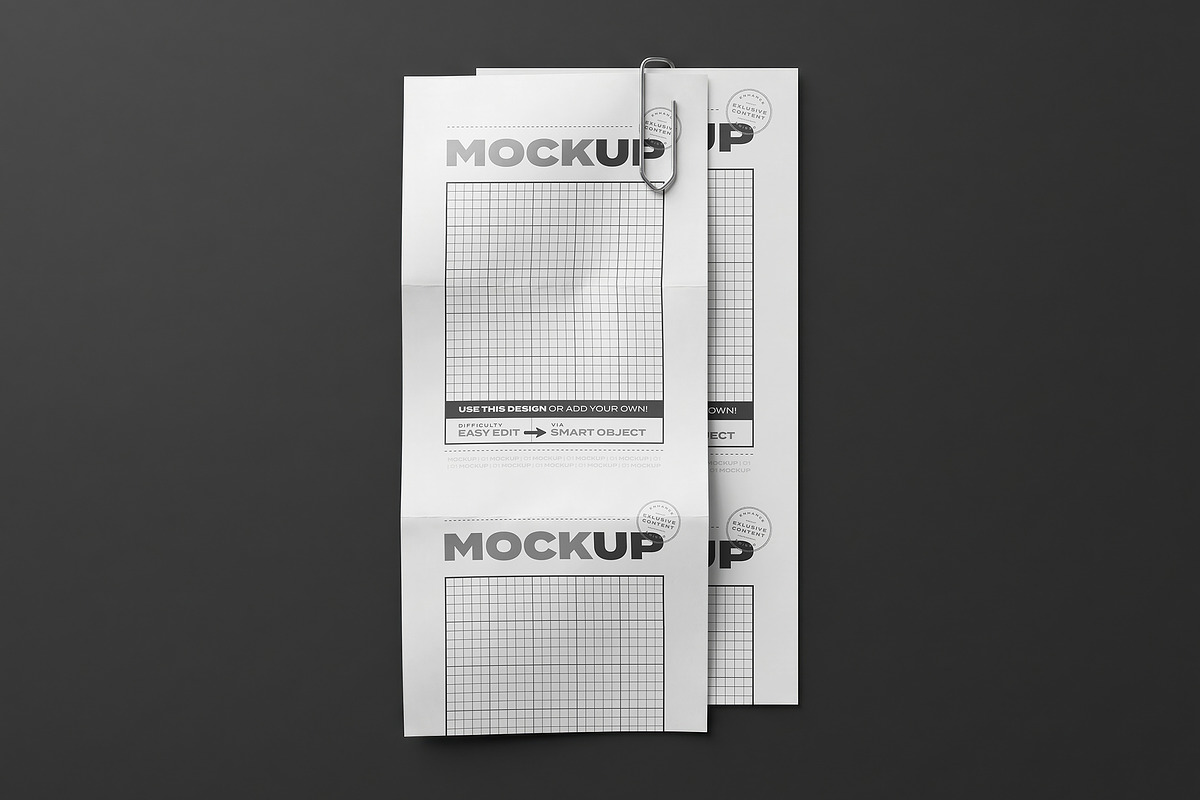 Ticket Receipt Mockups Collection, an Advertising Mockup by Luuqas Design (Photo 4 of 4)