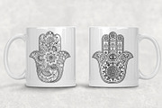 Big set of HAMSA, a Decorative Illustration by Katika Shop (Thumbnail 5 of 7)