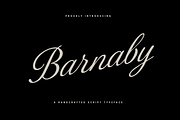 Barnaby - script typeface, a Font by Press & Pen (Thumbnail 1 of 8)