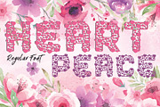 Heart Peace Font, a Blackletter Font by essegraphic (Thumbnail 2 of 8)
