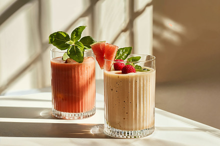Strawberry Smoothie glass