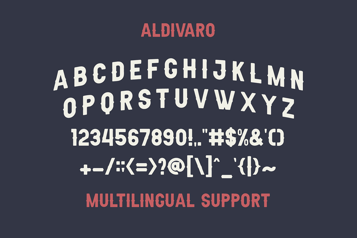 Aldivaro Font Family- 4 Font Style, a Sans Serif Font by sabrcreative (Photo 7 of 7)