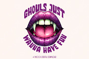 Ghouls Just Wanna Have Fun PNG, an Illustration by SharpMarketplace (Thumbnail 1 of 9)