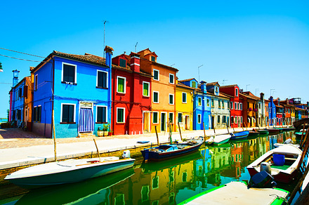 Burano island canal venice italy featuring venice, burano, and italy, an Architecture Photo by Stefano Orazzini