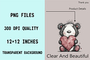 Whimsical Valentine Baby Animals Cli, an Illustration by SVGArt (Thumbnail 3 of 7)