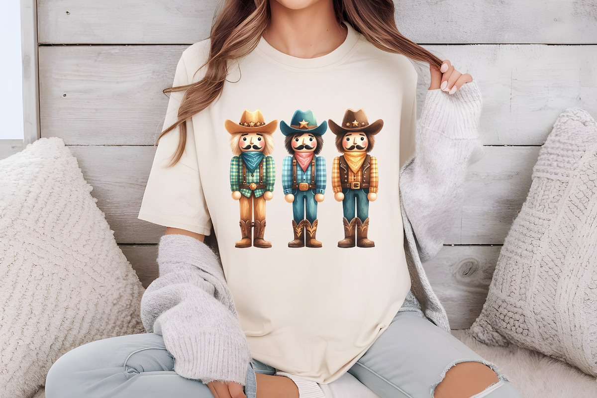 Cowboy Nutcrackers, Christmas PNG, an Illustration by Libby Wishes (Photo 3 of 6)