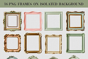 Vintage Cottagecore Frames PNG, an Object Graphic by NataKa (Thumbnail 2 of 5)