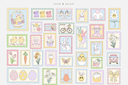Spring Easter Mail Postage Stamps, a Seasonal Illustration by @olga.angelloz (Thumbnail 2 of 3)