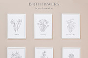 Birth-Flowers. Watercolor & Line Art, a Decorative Illustration by Designwork (Thumbnail 12 of 14)