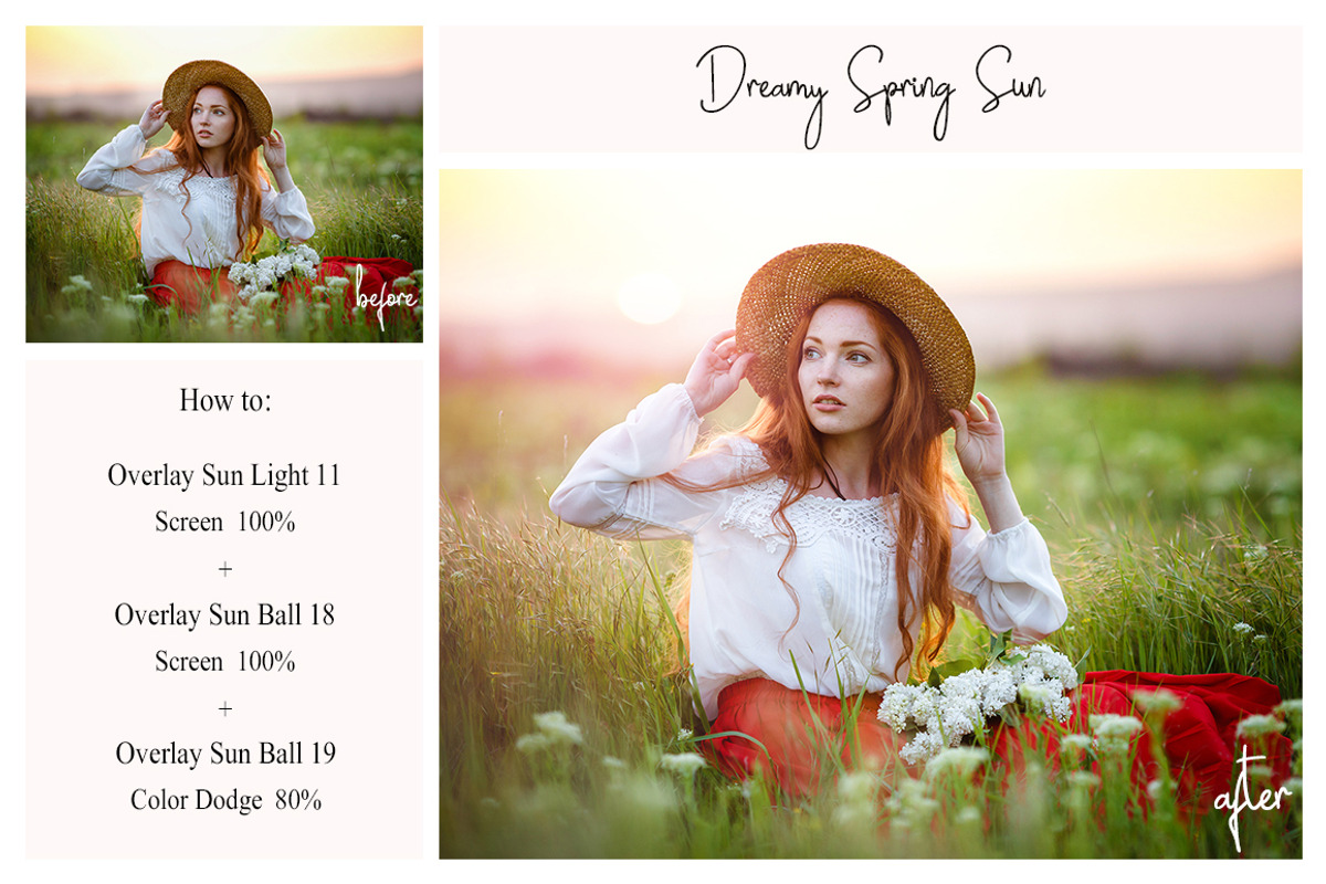 35 Dreamy Spring Sunlight Overlays, an Object Graphic by LovePhotoMoment