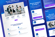 Saas & Tech Web Mobile UI Kit Saasly, an UI Kit Template by dhuhacreative (Thumbnail 2 of 8)