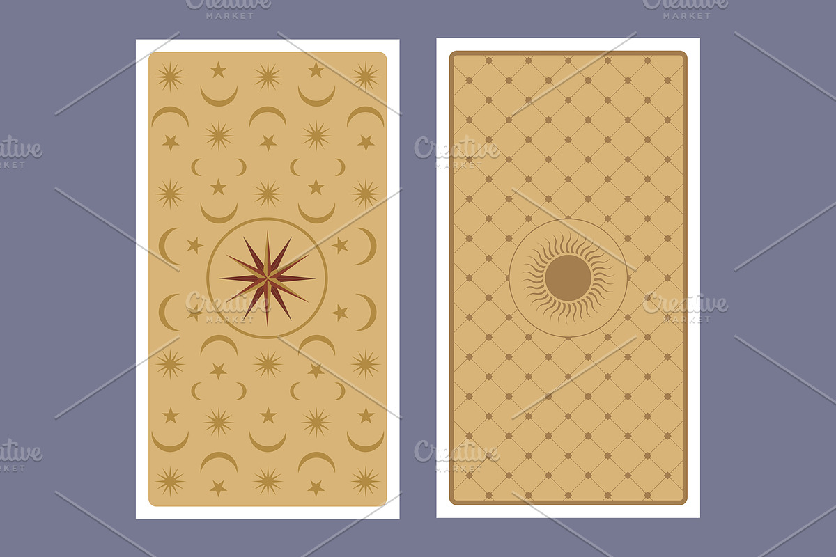 Back of Tarot Cards, a Decorative Illustration by La Inspiratriz (Photo 2 of 7)