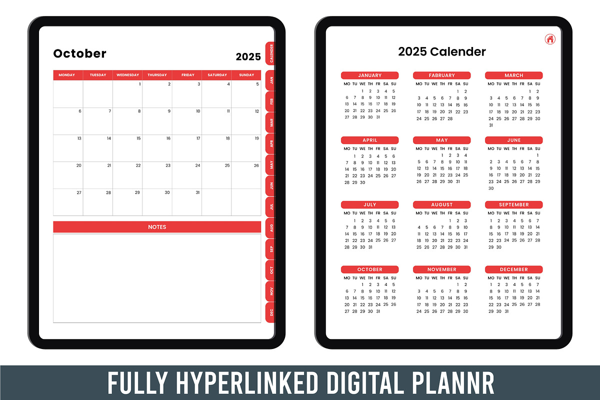 Best Selling 2025 Hyperlinked, a Stationery Template by Designmela01 (Photo 14 of 16)