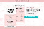 Printable Reed Diffuser Care Card, a Templates & Theme by Snapybiz (Thumbnail 1 of 11)