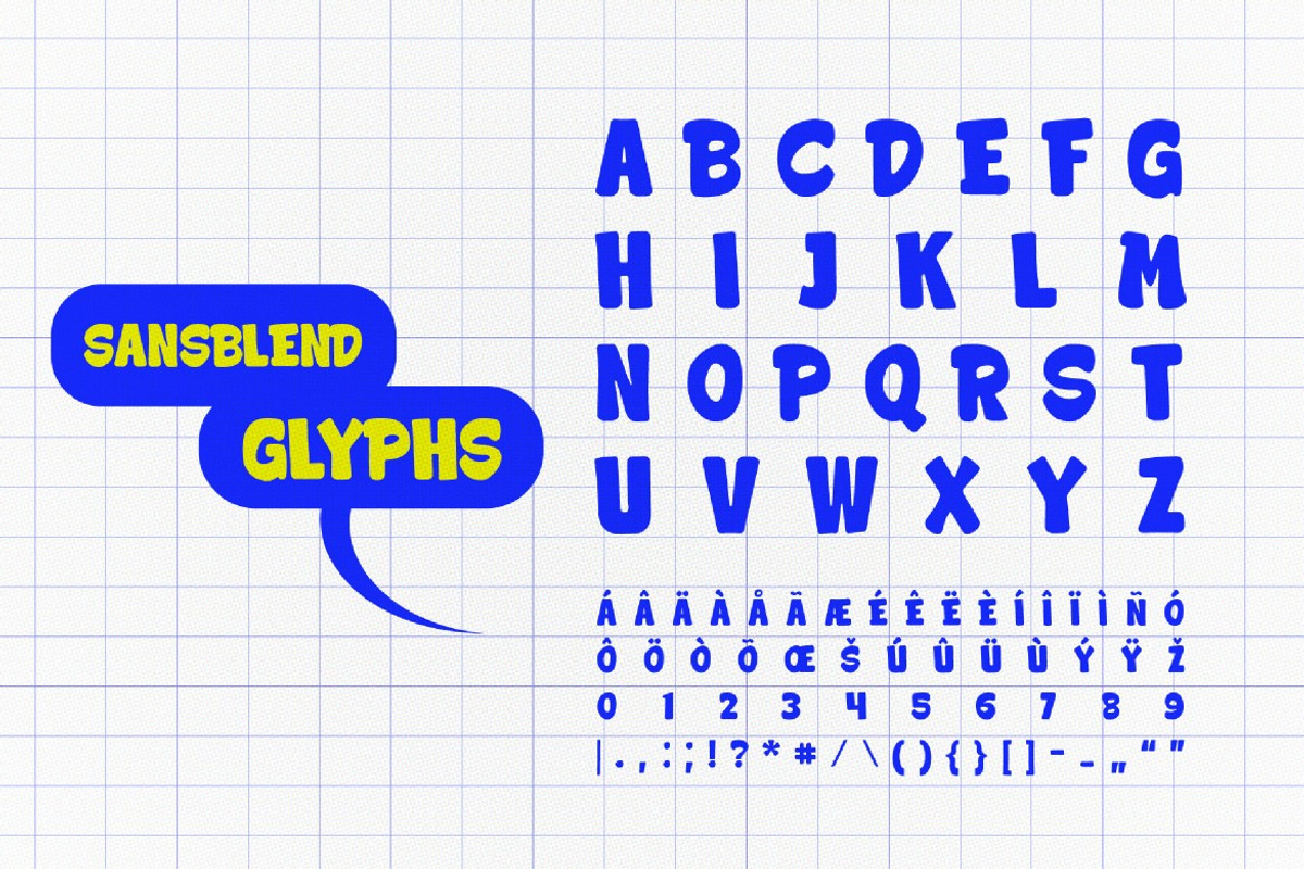 Sansblend, a Handwritten Font by graphicook (Photo 3 of 10)