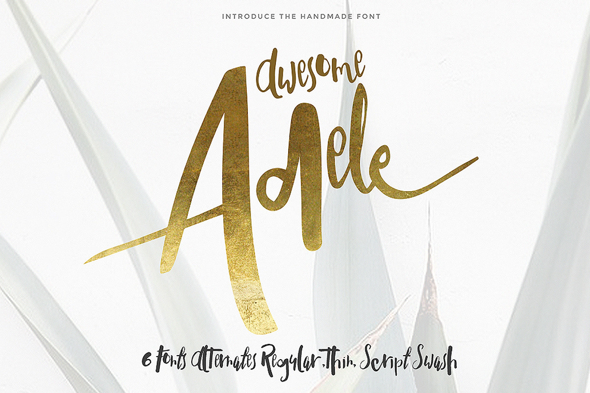 Adele 6 Fonts (70% off)