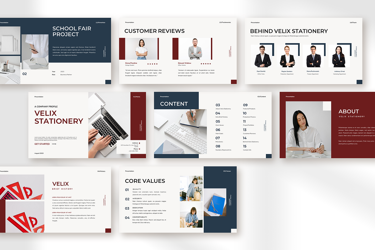 Velix - company profile presentation, a Presentation Template by peterdraw (Photo 6 of 8)