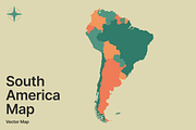 South America Vector Map, a Graphic by Ben Buysse (Thumbnail 1 of 4)