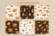 Pumpkin Spice Autumn Clipart, a Seasonal Illustration by Nadezhda Mikhailova (Thumbnail 6 of 10)